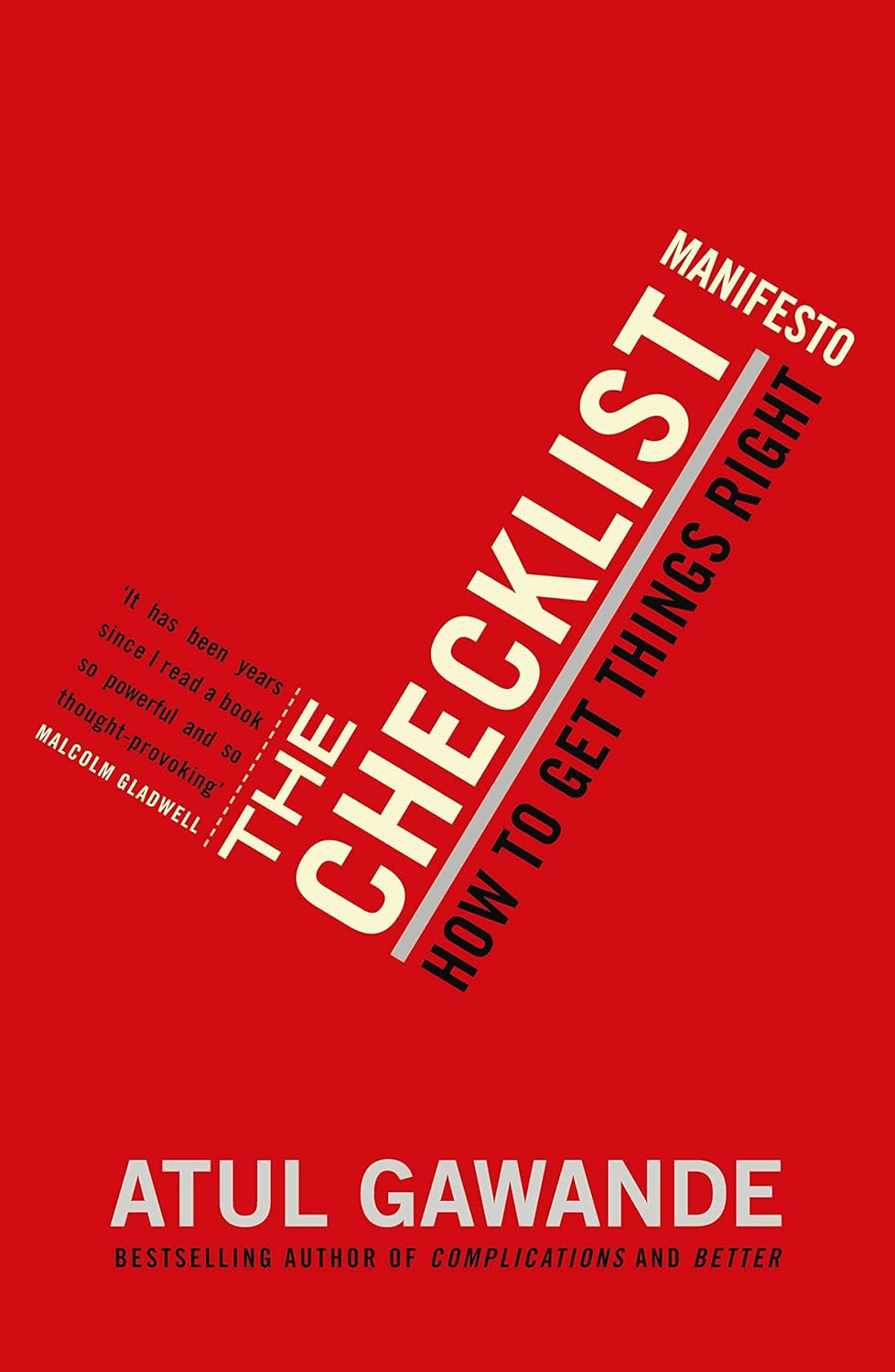 Cover of The Checklist Manifesto: How to Get Things Right